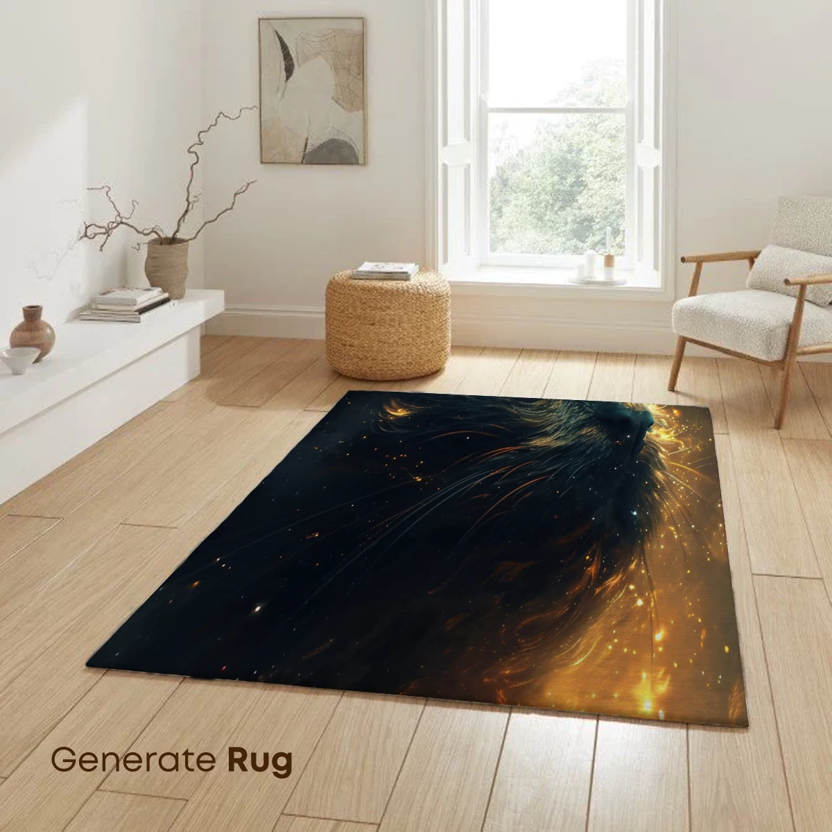 Cosmic Feline: Galaxy-Eyed Cat Art - Image 6