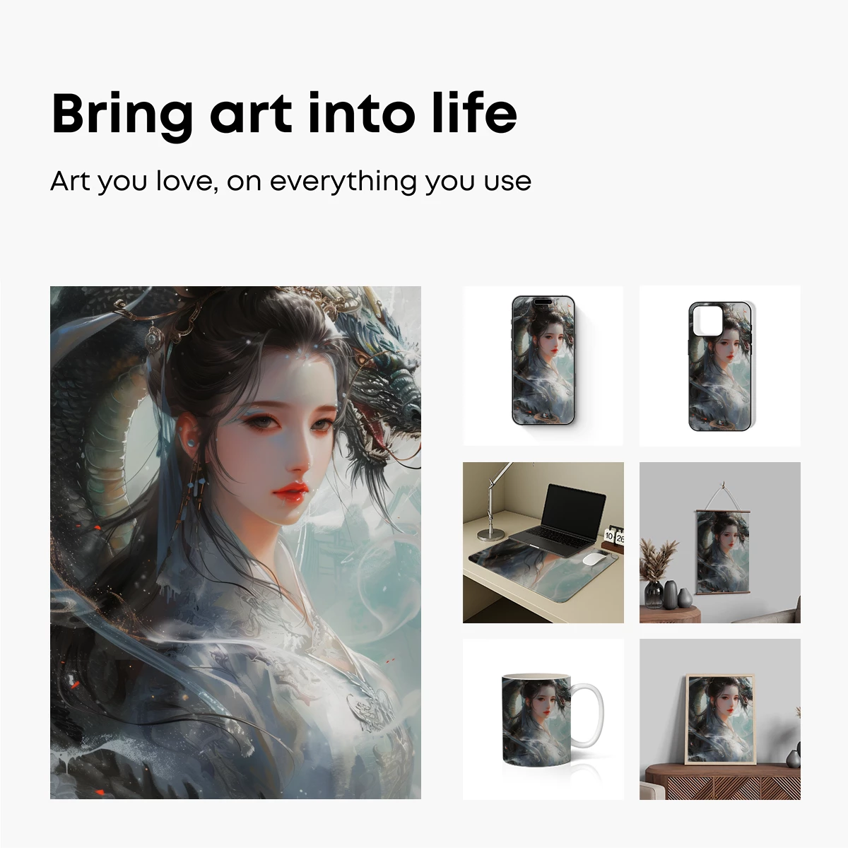 Ethereal Dragon Empress: Mythic Fantasy Art - Image 2