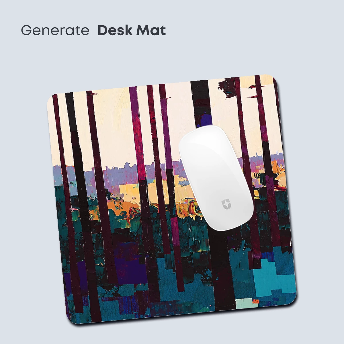 Abstract Forest Symphony: Colorful Canopy Layers - Image 4