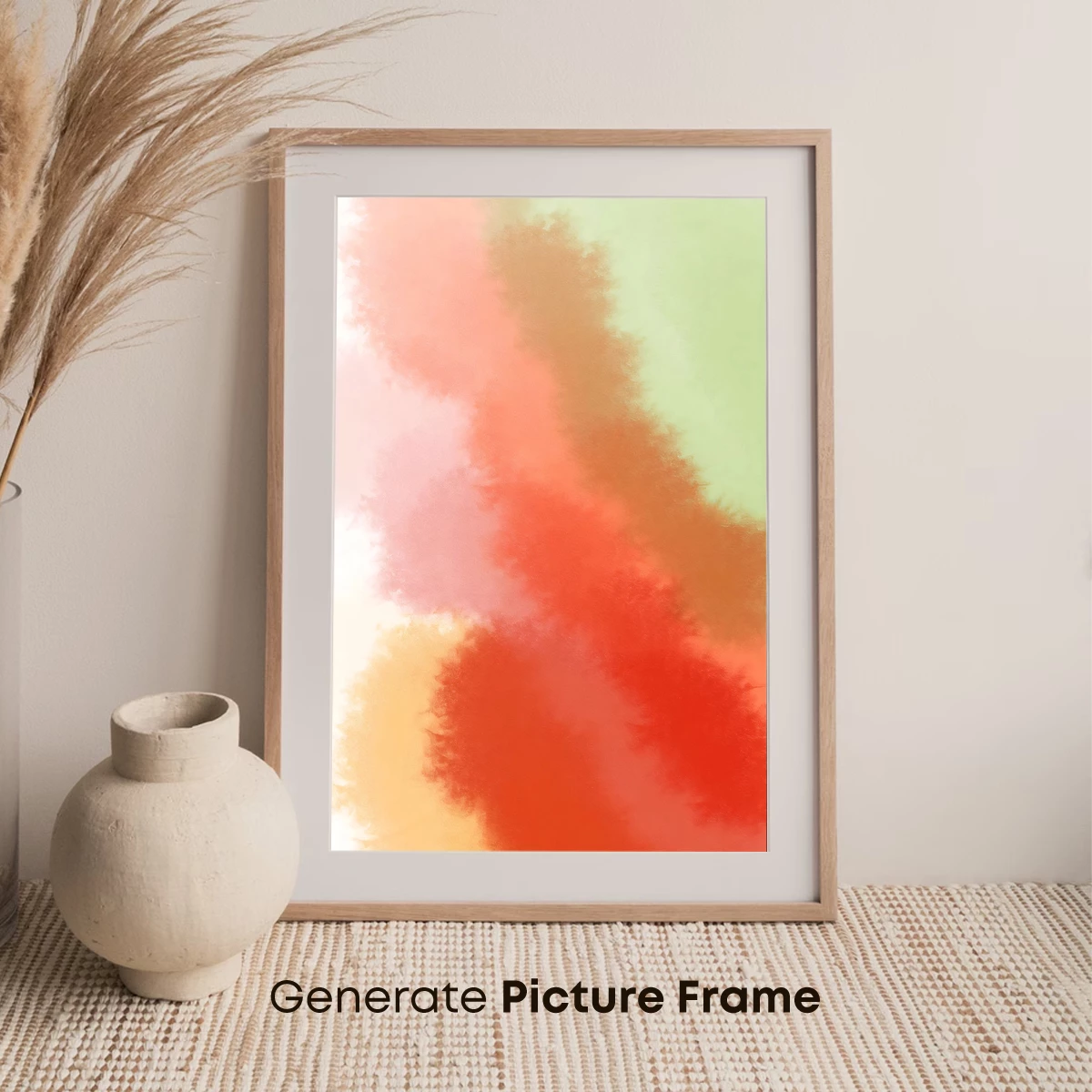 Abstract Color Fusion: Warm Hues Dance - Image 7