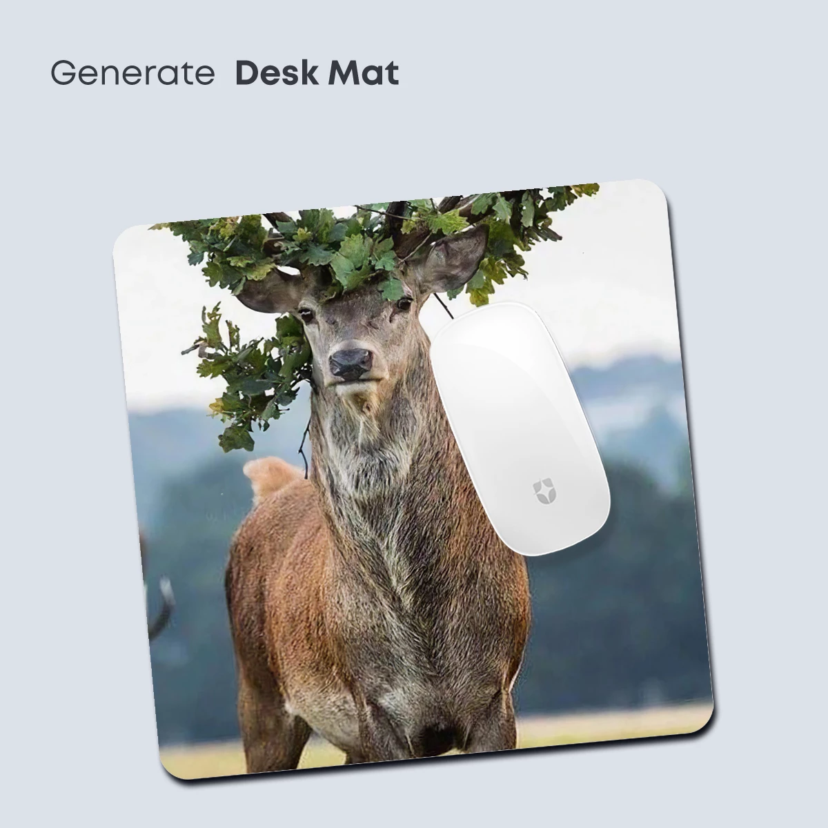 Deer with Crown of Leaves: Nature's Artistry - Image 4