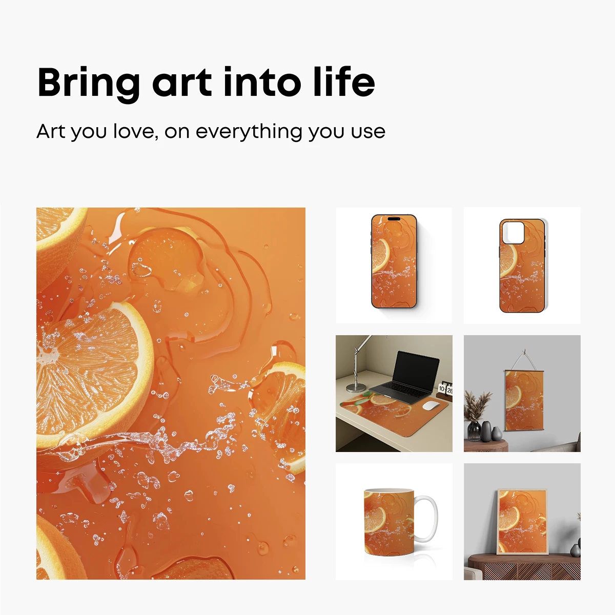 Citrus Splash: Vibrant Oranges in Dynamic Motion - Image 2