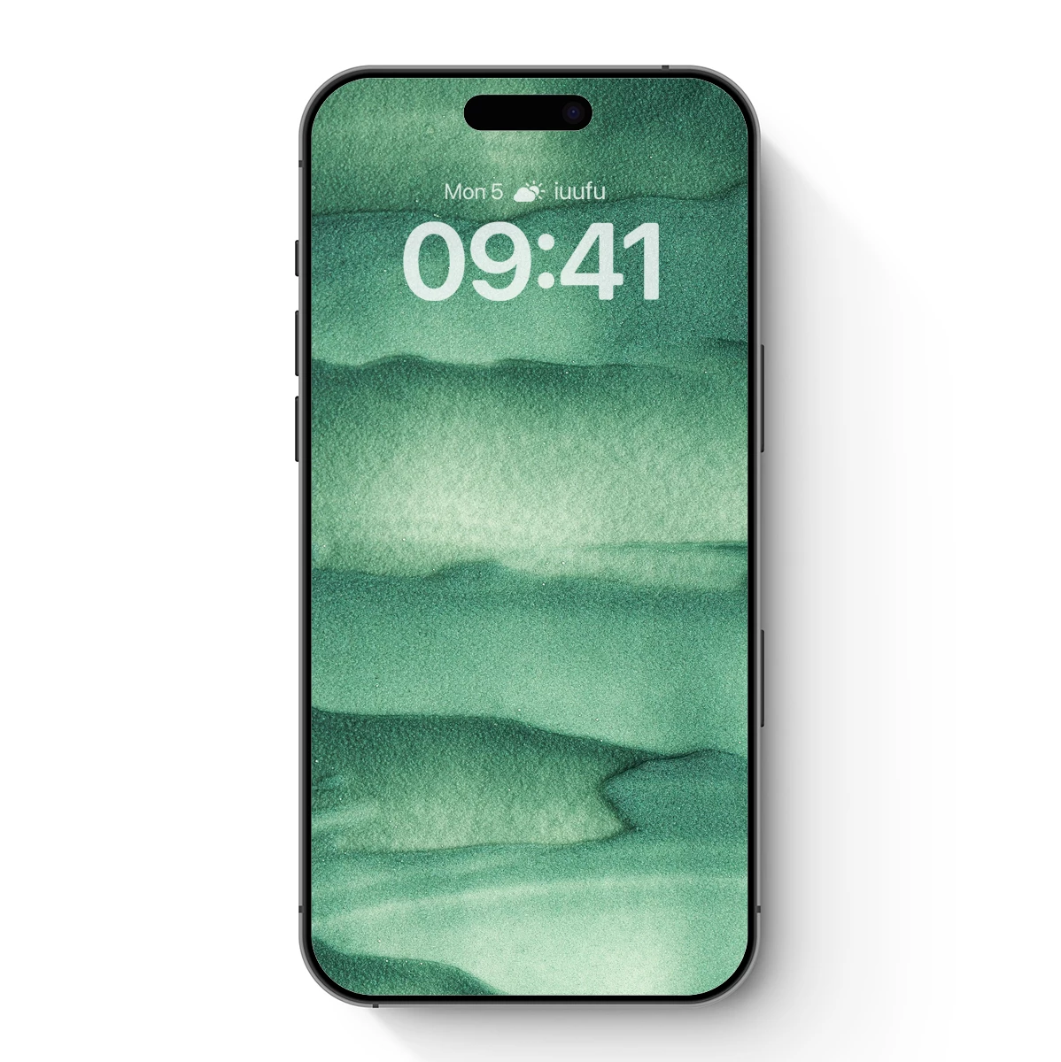 Emerald Tides: Abstract Watercolor Waves