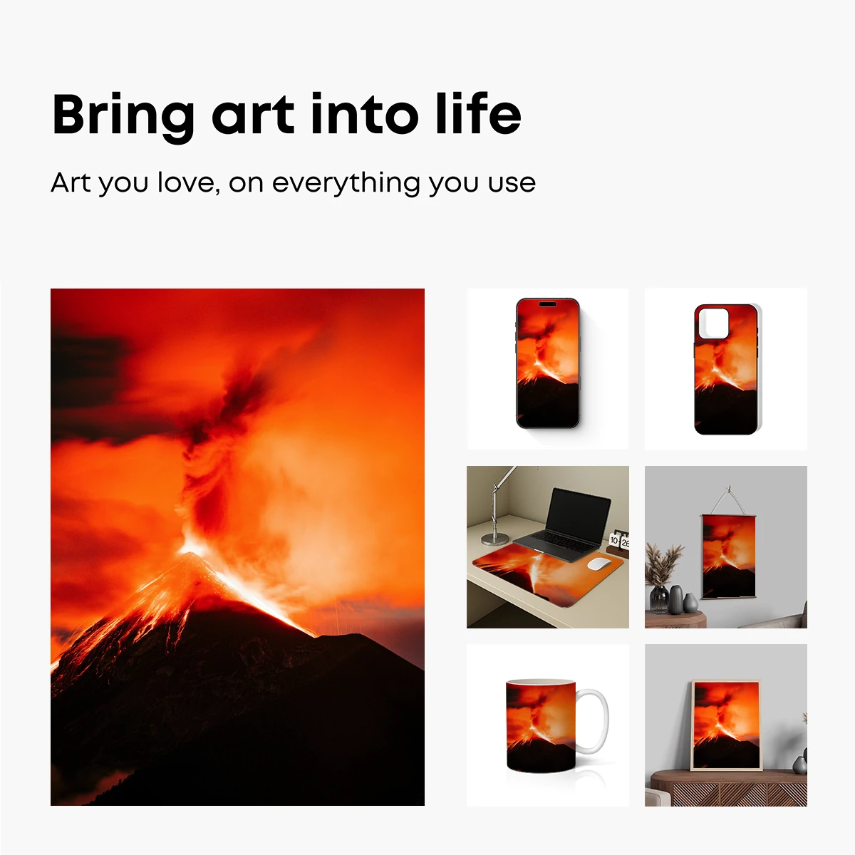 Erupting Inferno: Volcanic Fury at Dusk - Image 2