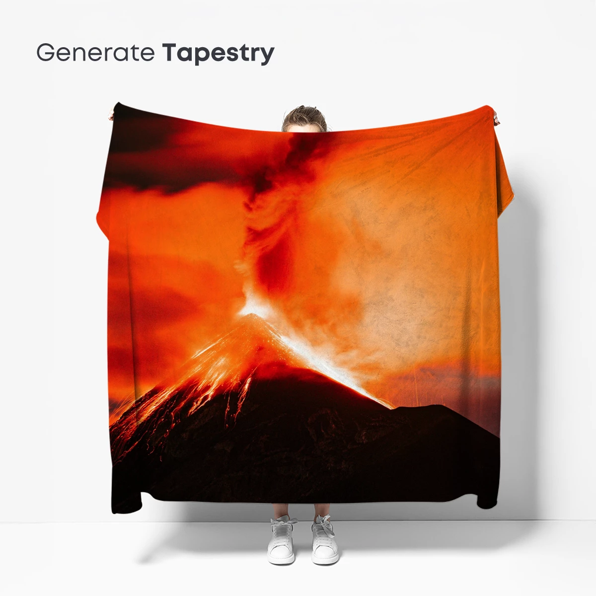 Erupting Inferno: Volcanic Fury at Dusk - Image 5