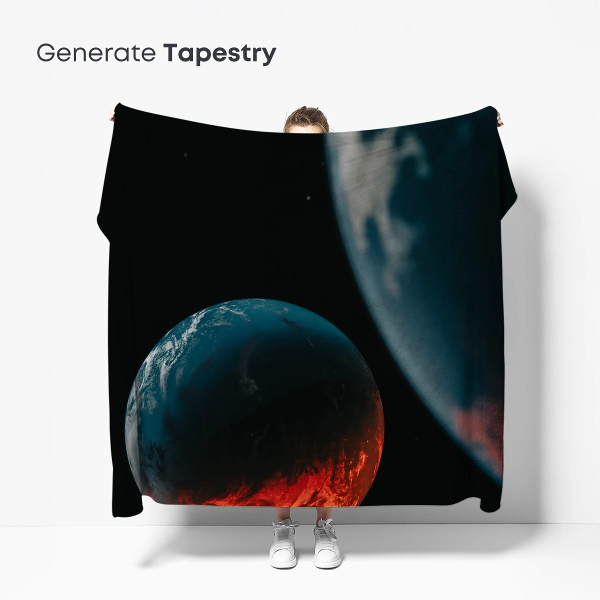 Cosmic Inferno: Planetary Dance in Flames - Image 5