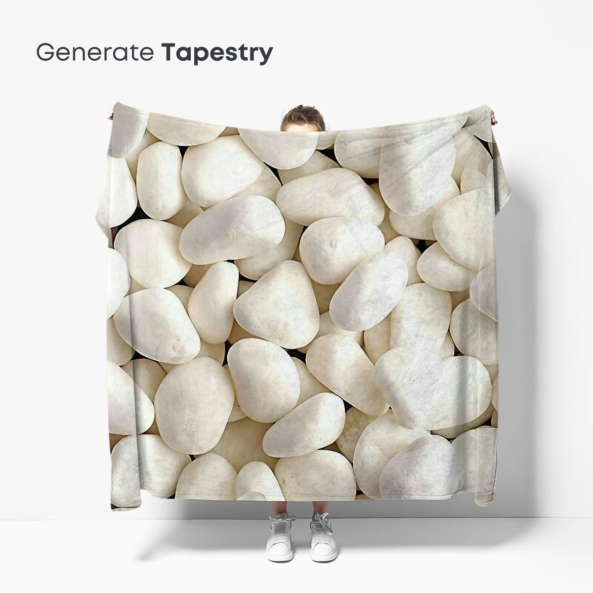 Eternal White Serenity: Frangipani on Pebbles - Image 5