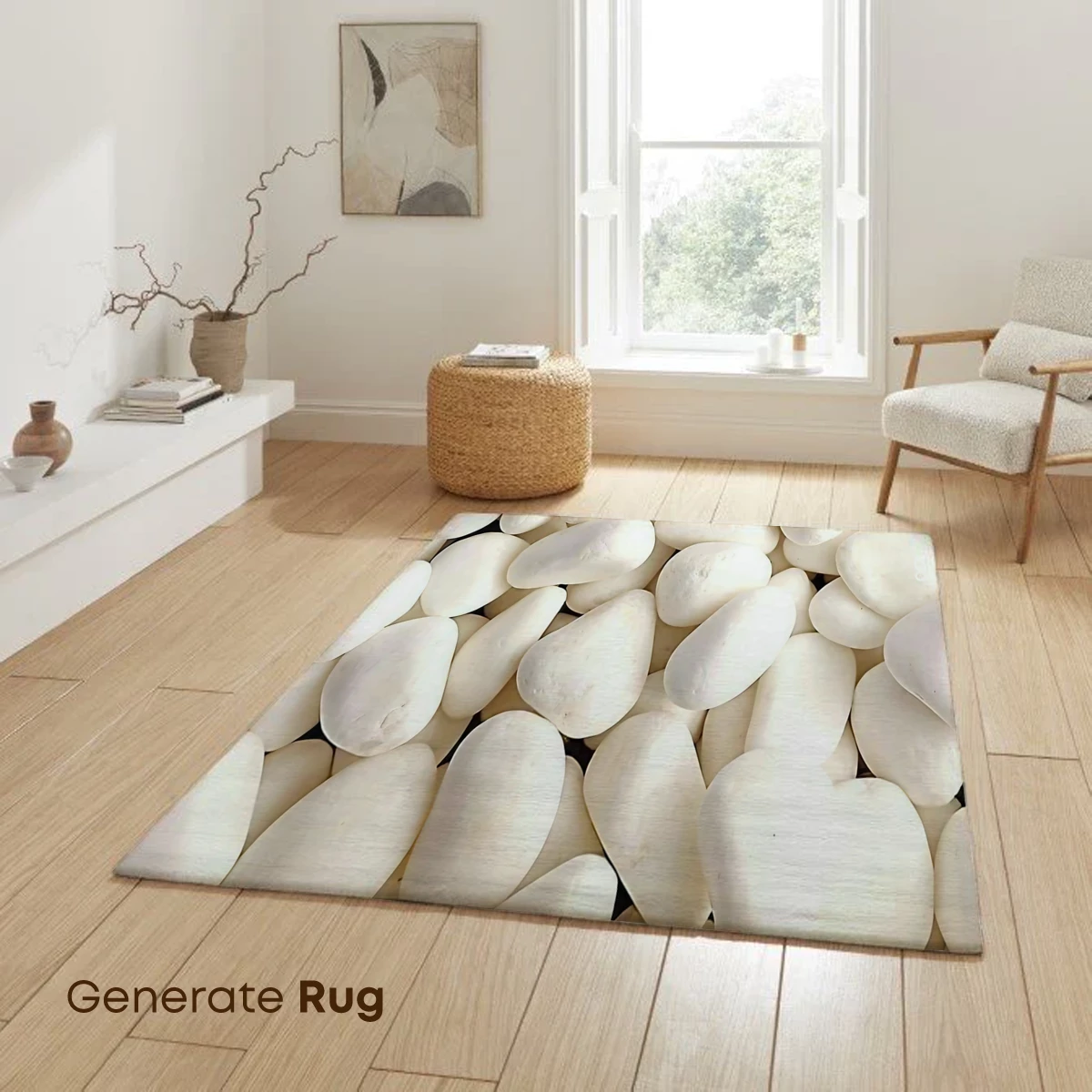 Eternal White Serenity: Frangipani on Pebbles - Image 6