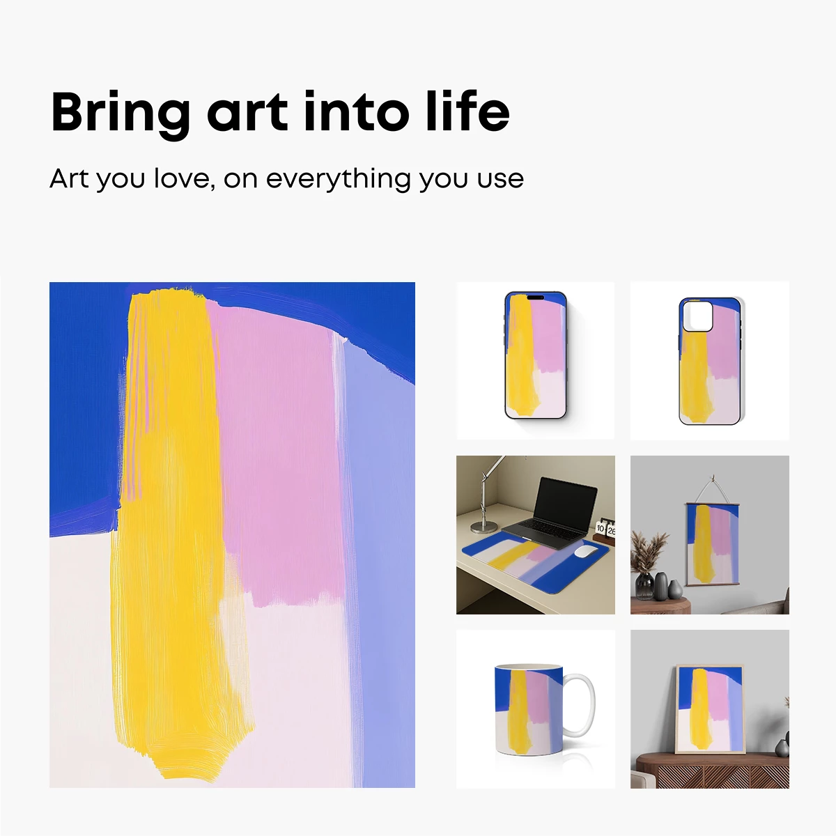 Abstract Chromatic Symphony: Bold Brushstrokes in Harmony - Image 2