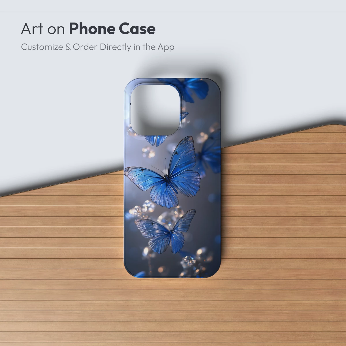 Ethereal Blue Butterflies: A Dreamlike Flight - Image 3