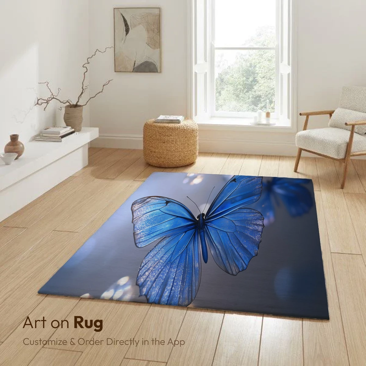Ethereal Blue Butterflies: A Dreamlike Flight - Image 6