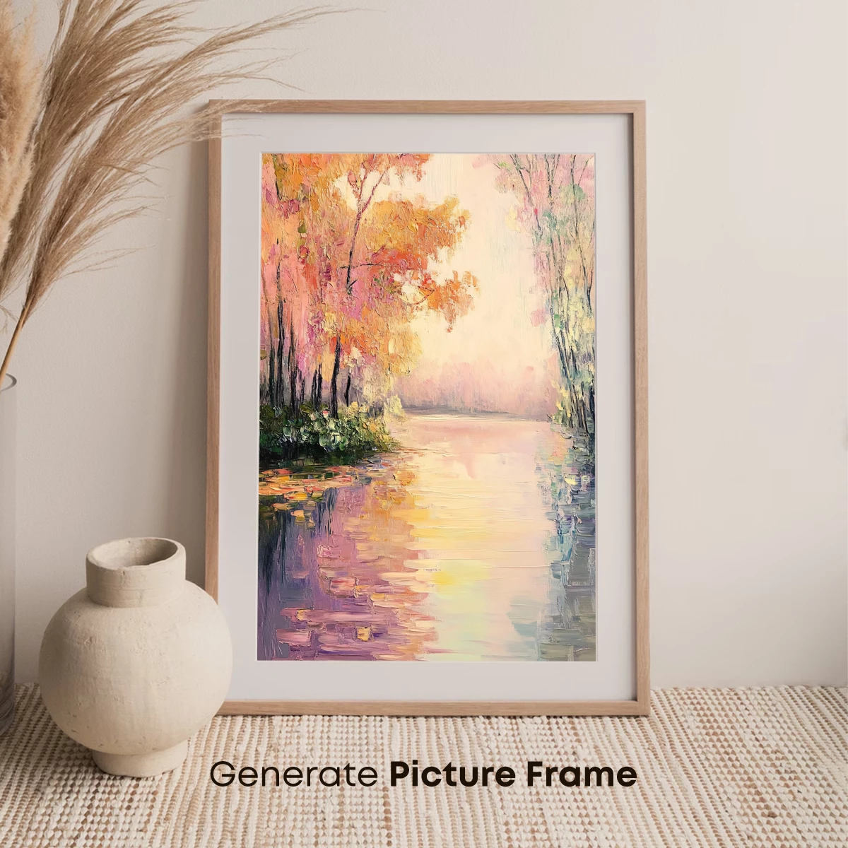 Autumn Reflections in Impressionist Harmony - Image 7