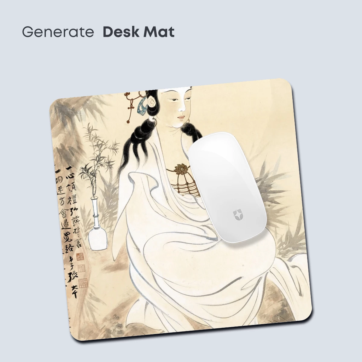 Elegant Serenity: Zen Figure in Bamboo Grove - Image 4