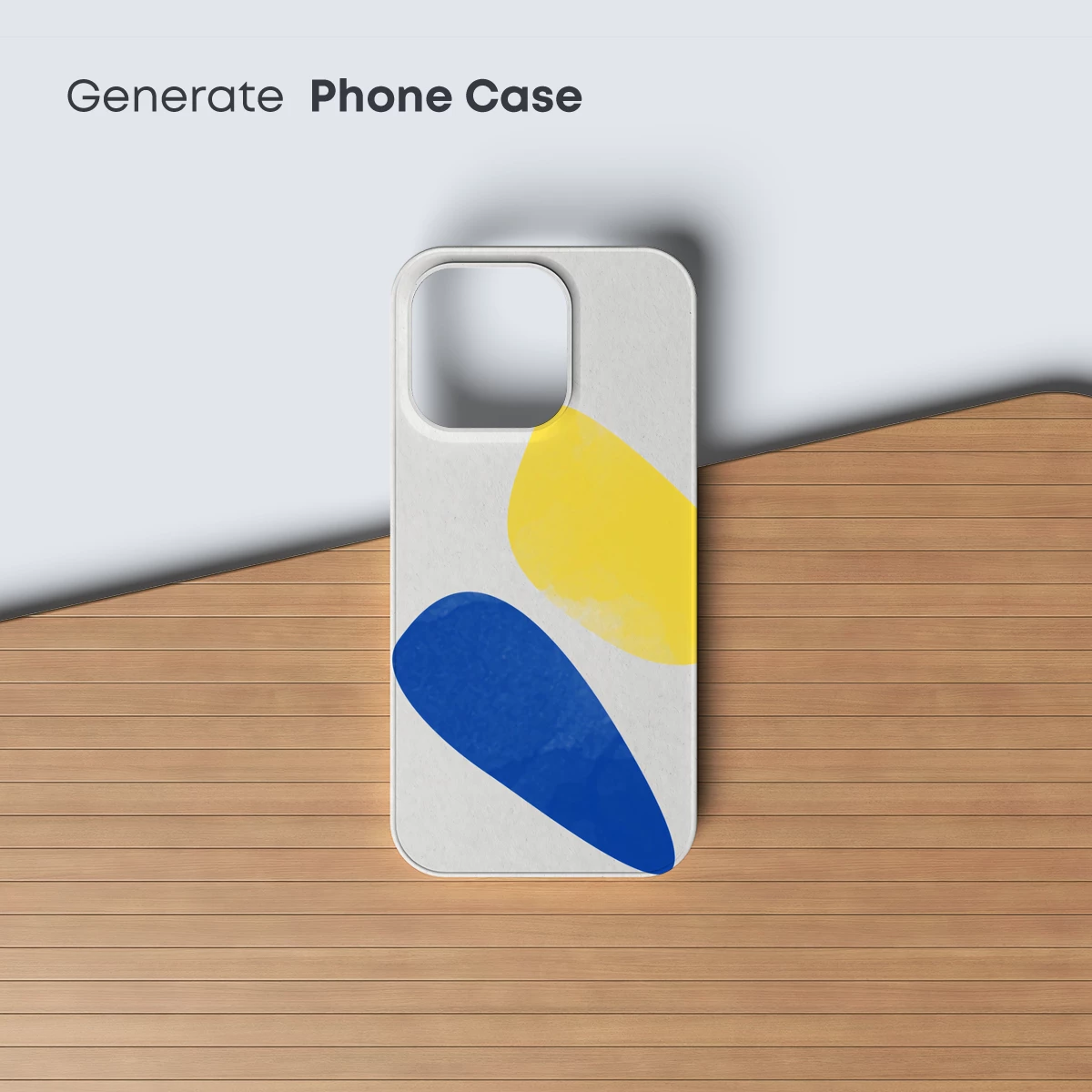 Abstract Duo: Blue and Yellow Ellipses - Image 3