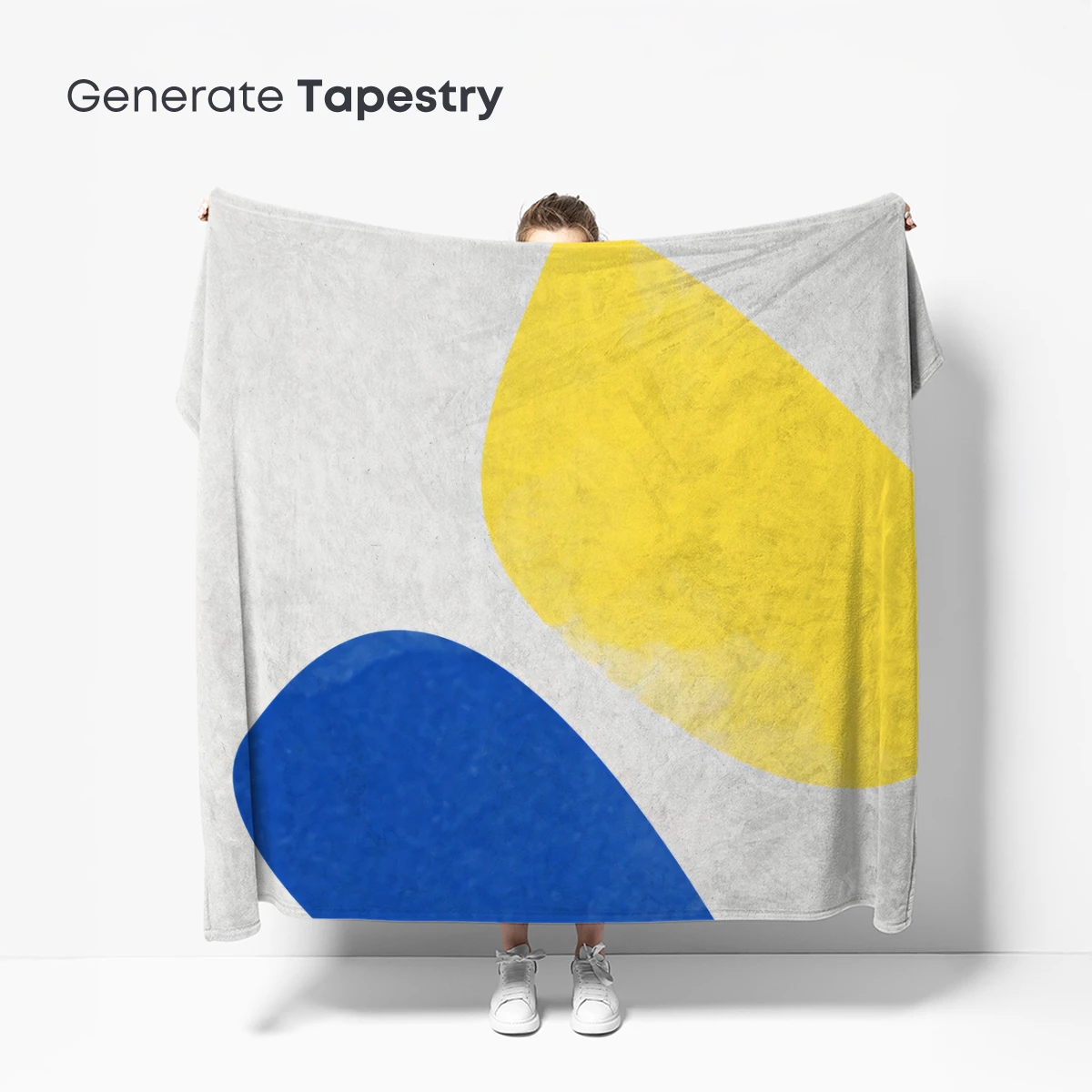 Abstract Duo: Blue and Yellow Ellipses - Image 5