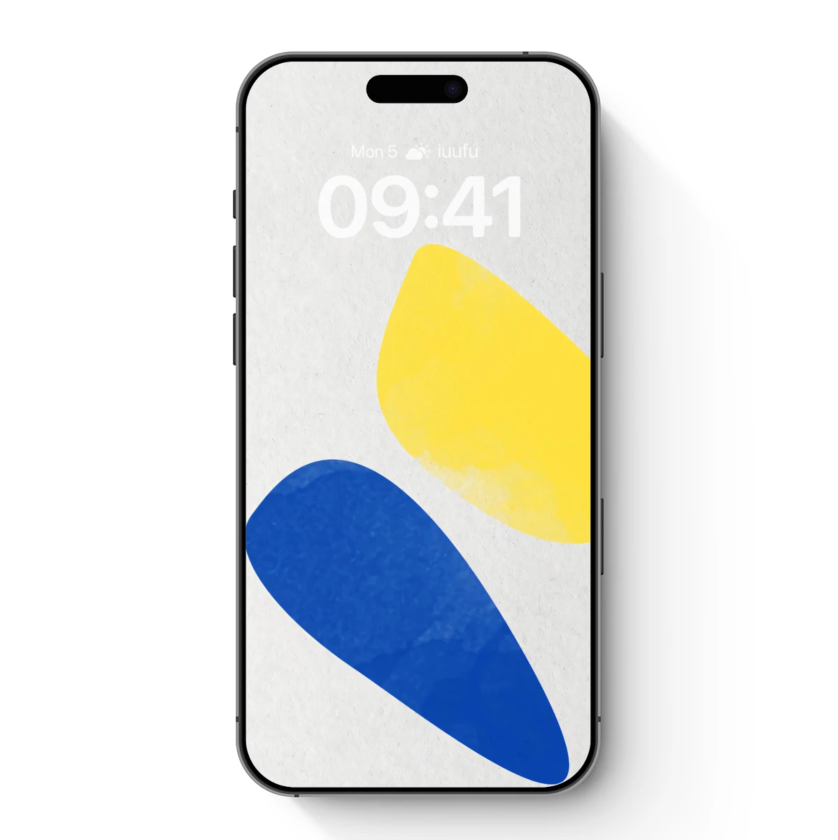 Abstract Duo: Blue and Yellow Ellipses