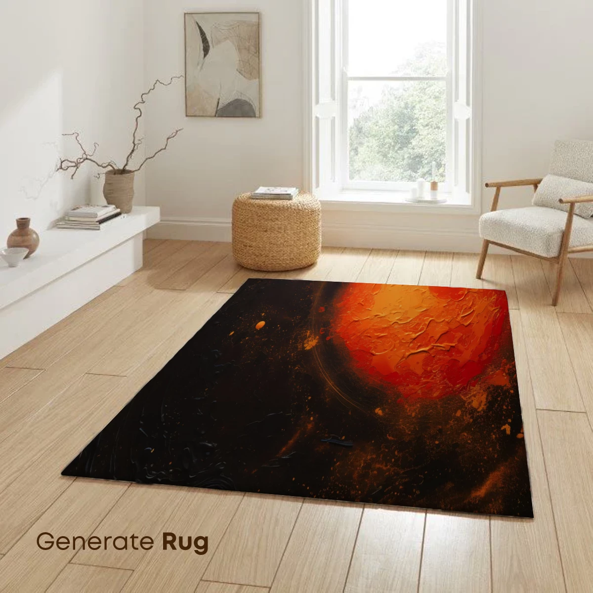 Cosmic Ink Swirl: Abstract Planetary Art - Image 6