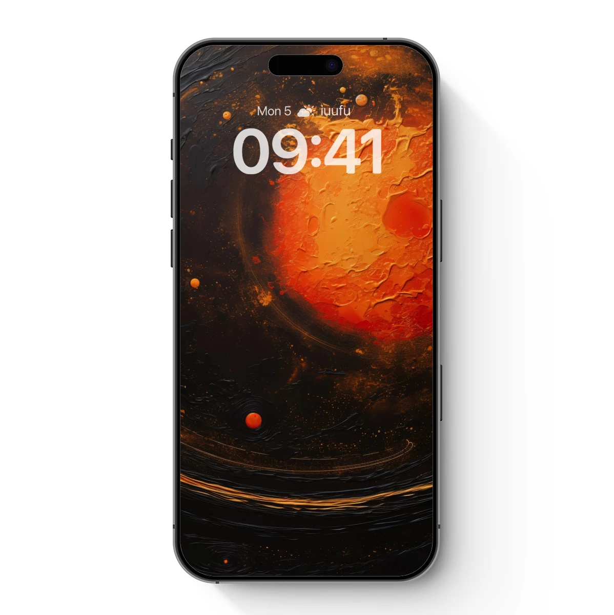 Cosmic Ink Swirl: Abstract Planetary Art