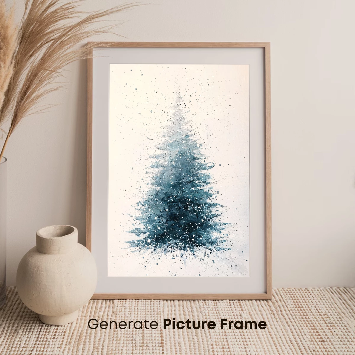 Abstract Blue Burst: Dynamic Paint Splatter Art - Image 7