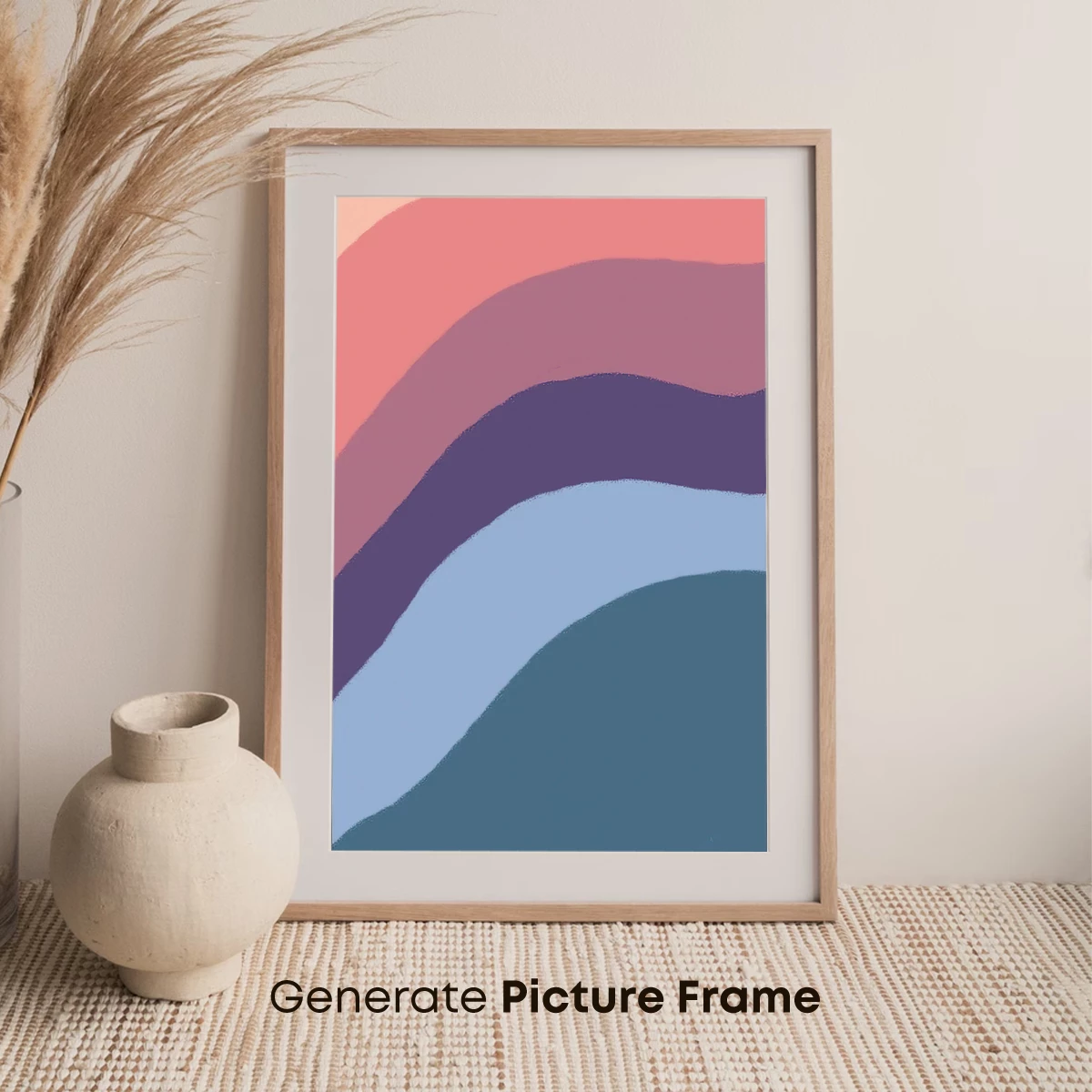 Abstract Flow: Layered Pastel Waves - Image 7