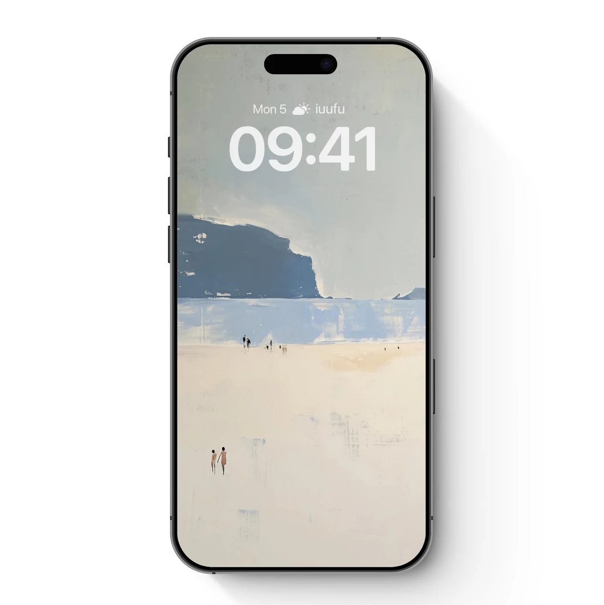 Eternal Beach Stroll: Minimalist Coastal Serenity