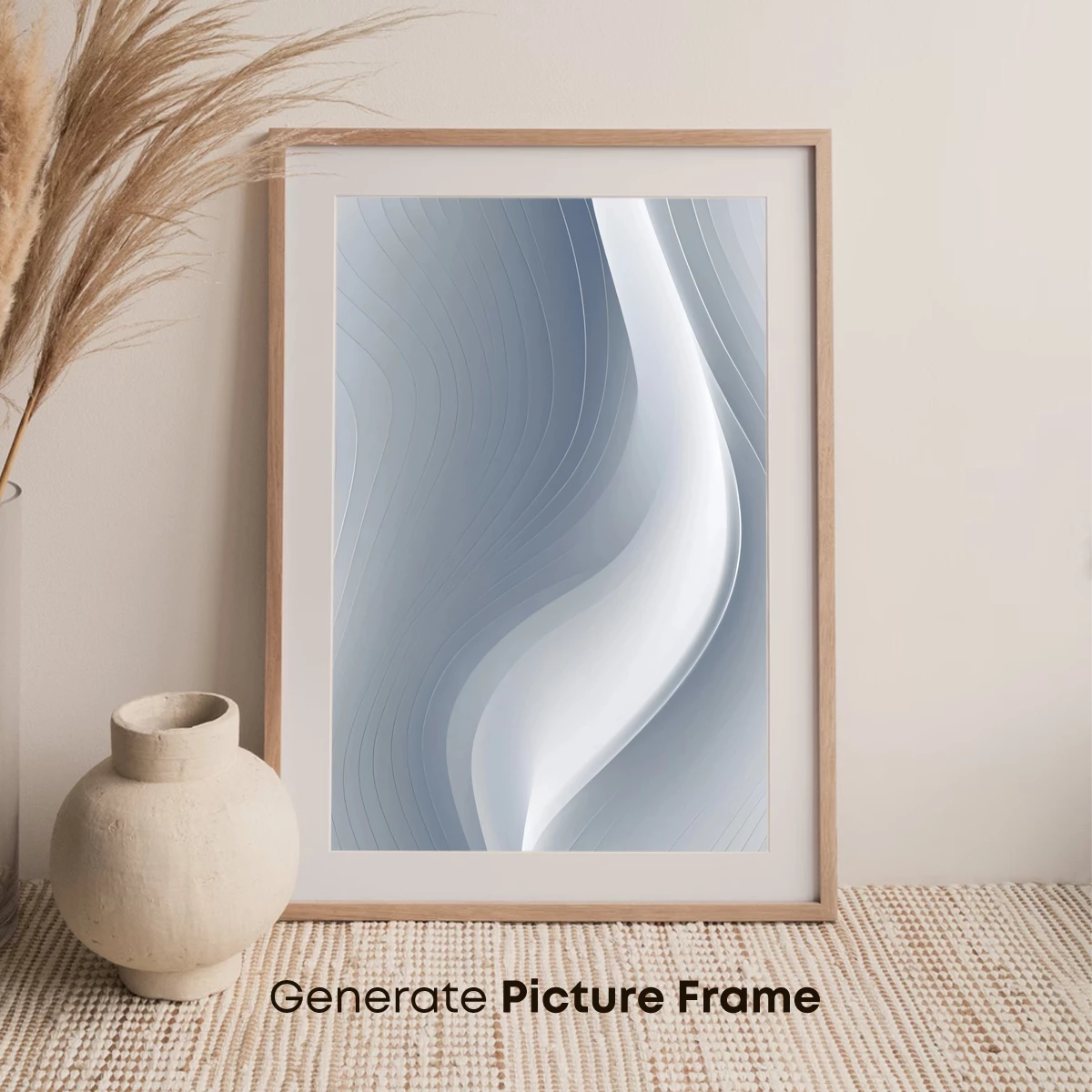 Elegant Silver Waves: A Symphony of Curves - Image 7