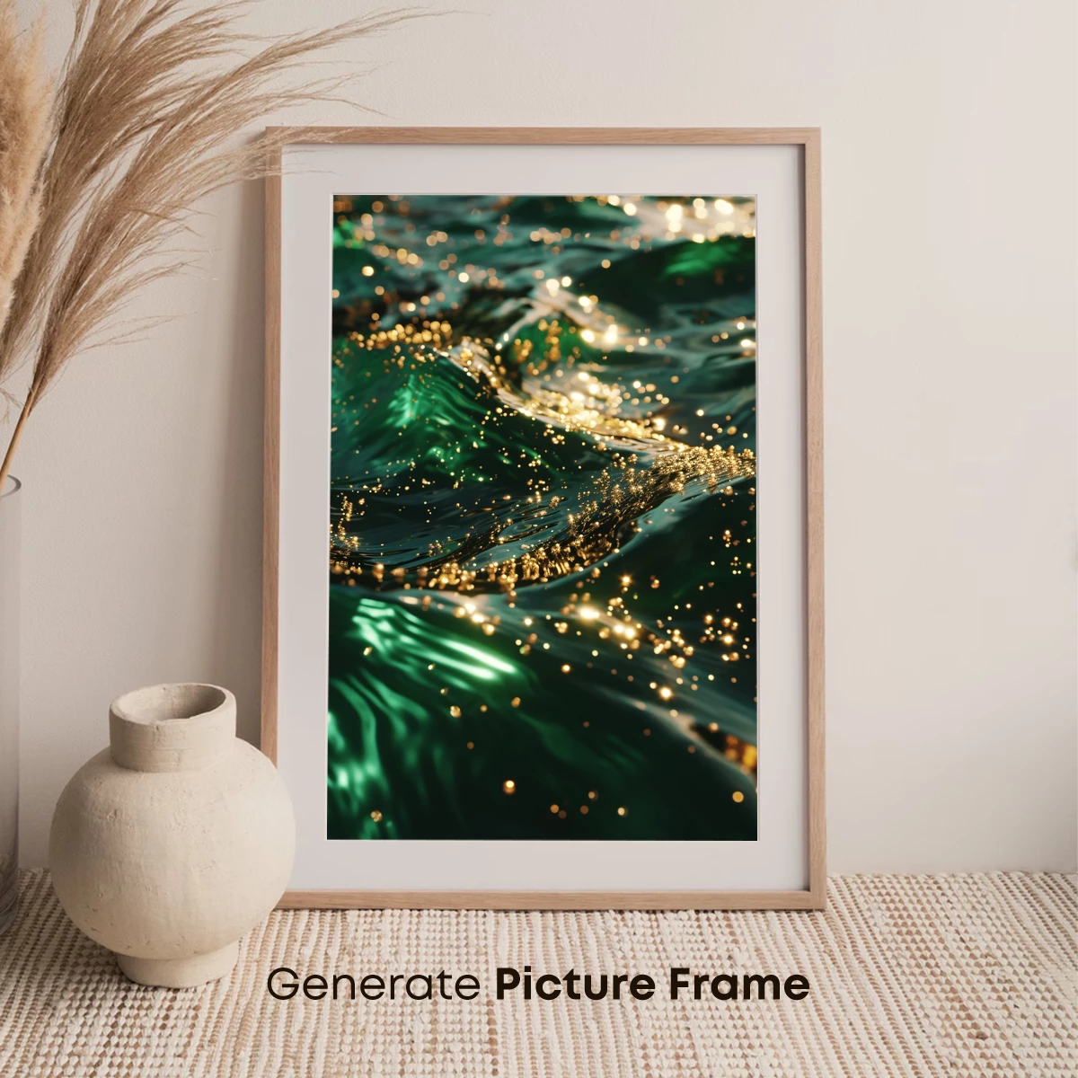 Golden Ripple on Emerald Waves - Image 7