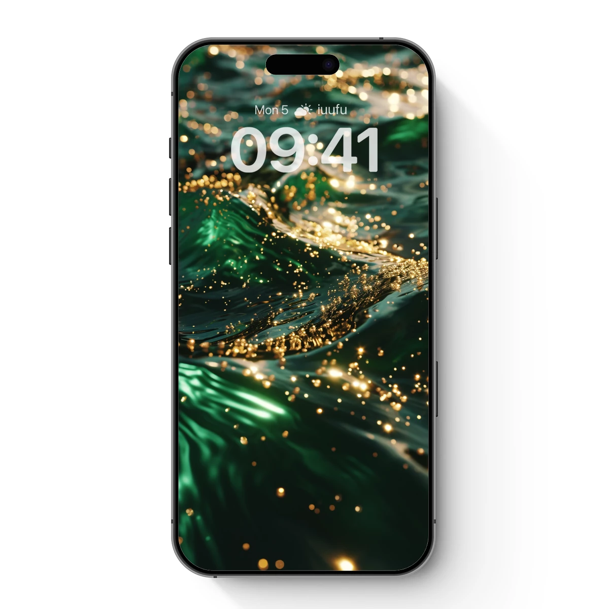Golden Ripple on Emerald Waves