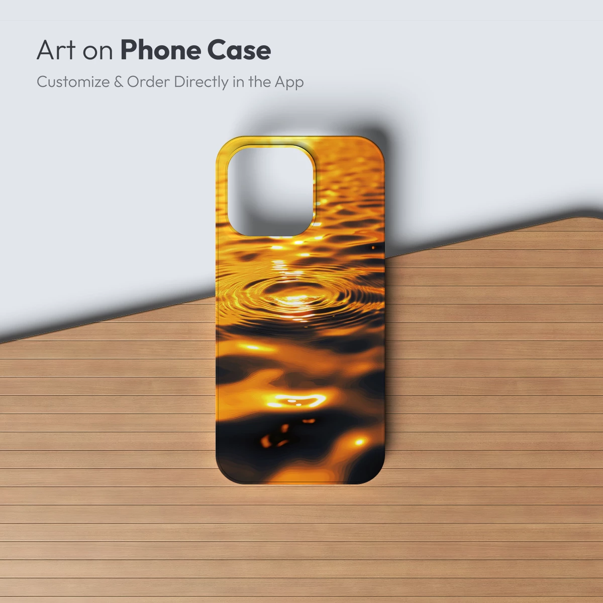 Golden Ripple Symphony: Sunlit Water Dance - Image 3