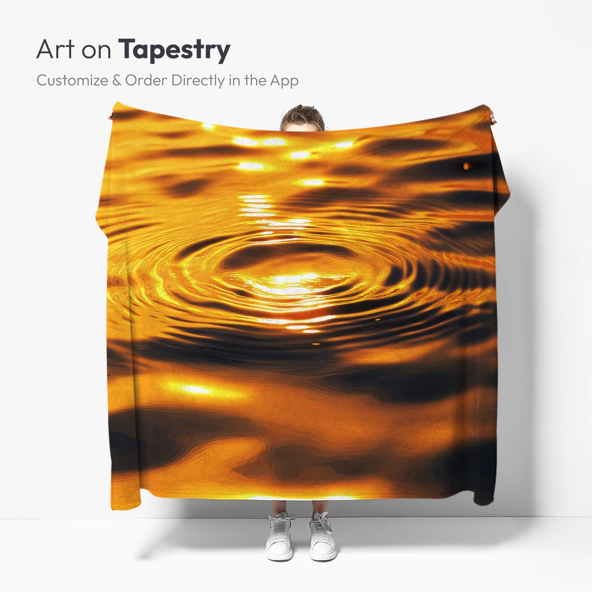 Golden Ripple Symphony: Sunlit Water Dance - Image 5