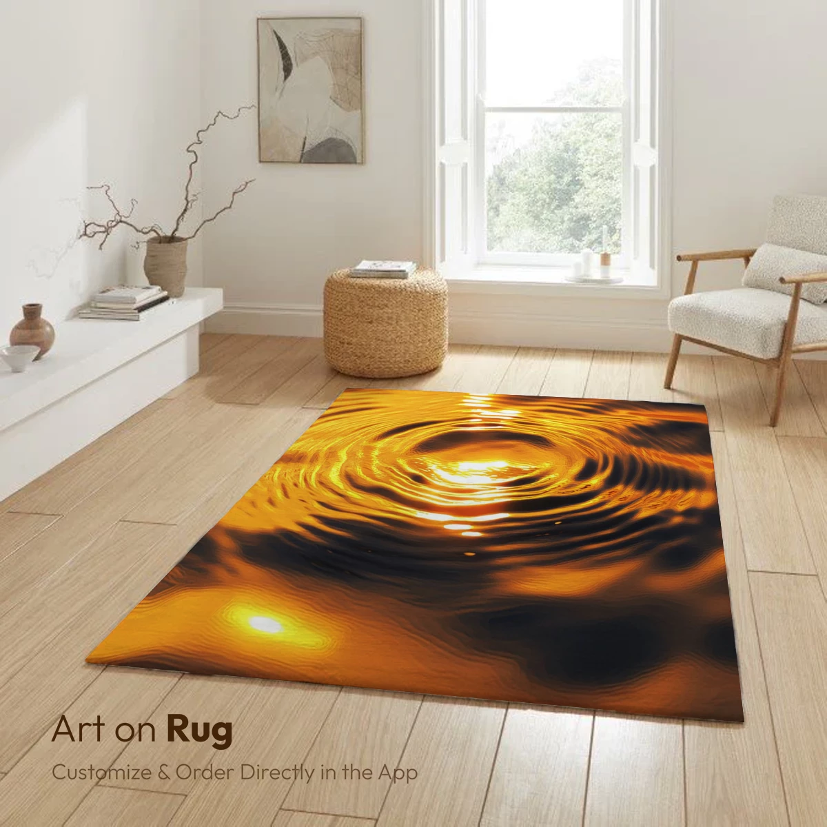 Golden Ripple Symphony: Sunlit Water Dance - Image 6