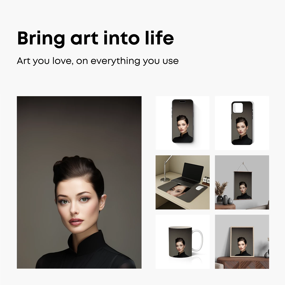 Elegant Serenity: Timeless Beauty in Monochrome - Image 2