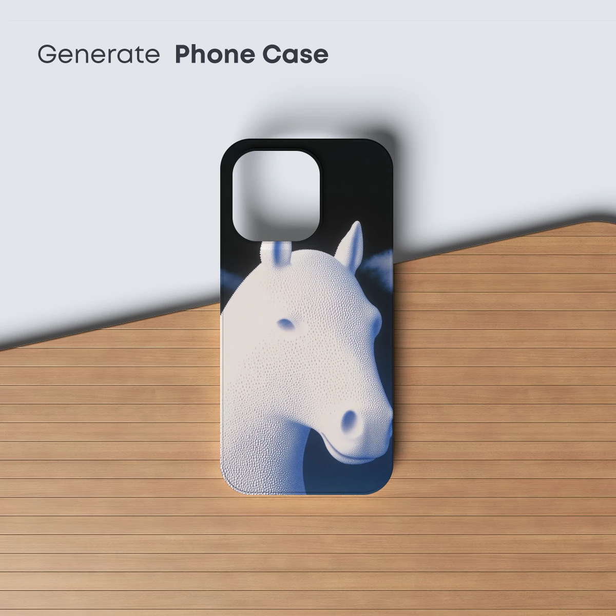 Dot Matrix Horse: Futuristic Elegance in Monochrome - Image 3
