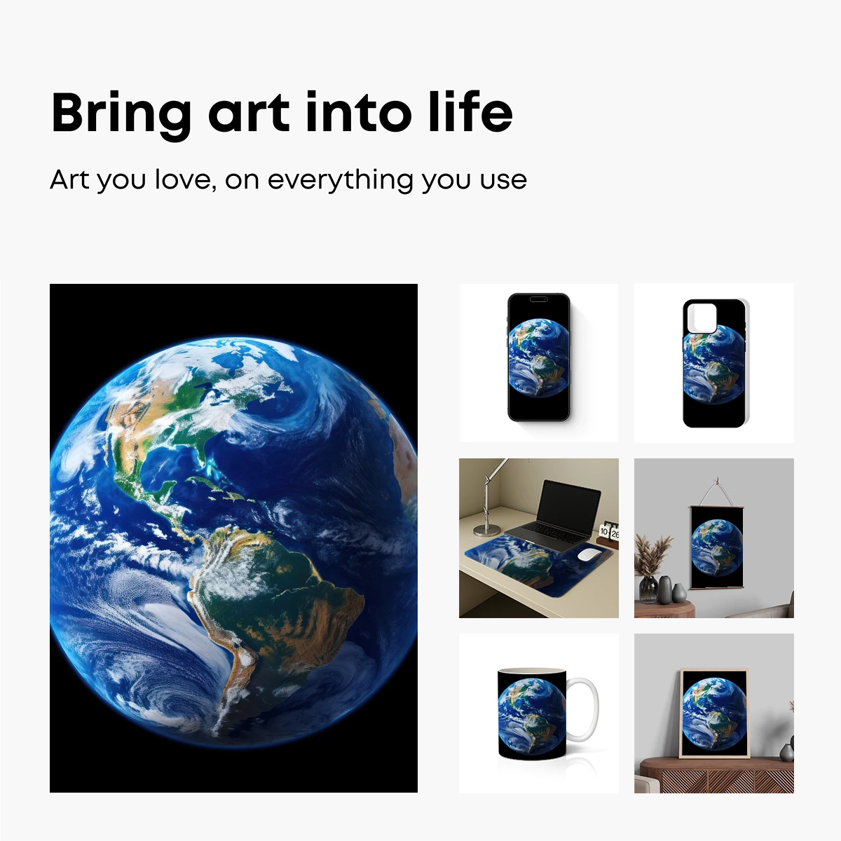 Earth's Blue Embrace: Americas in Focus - Image 2