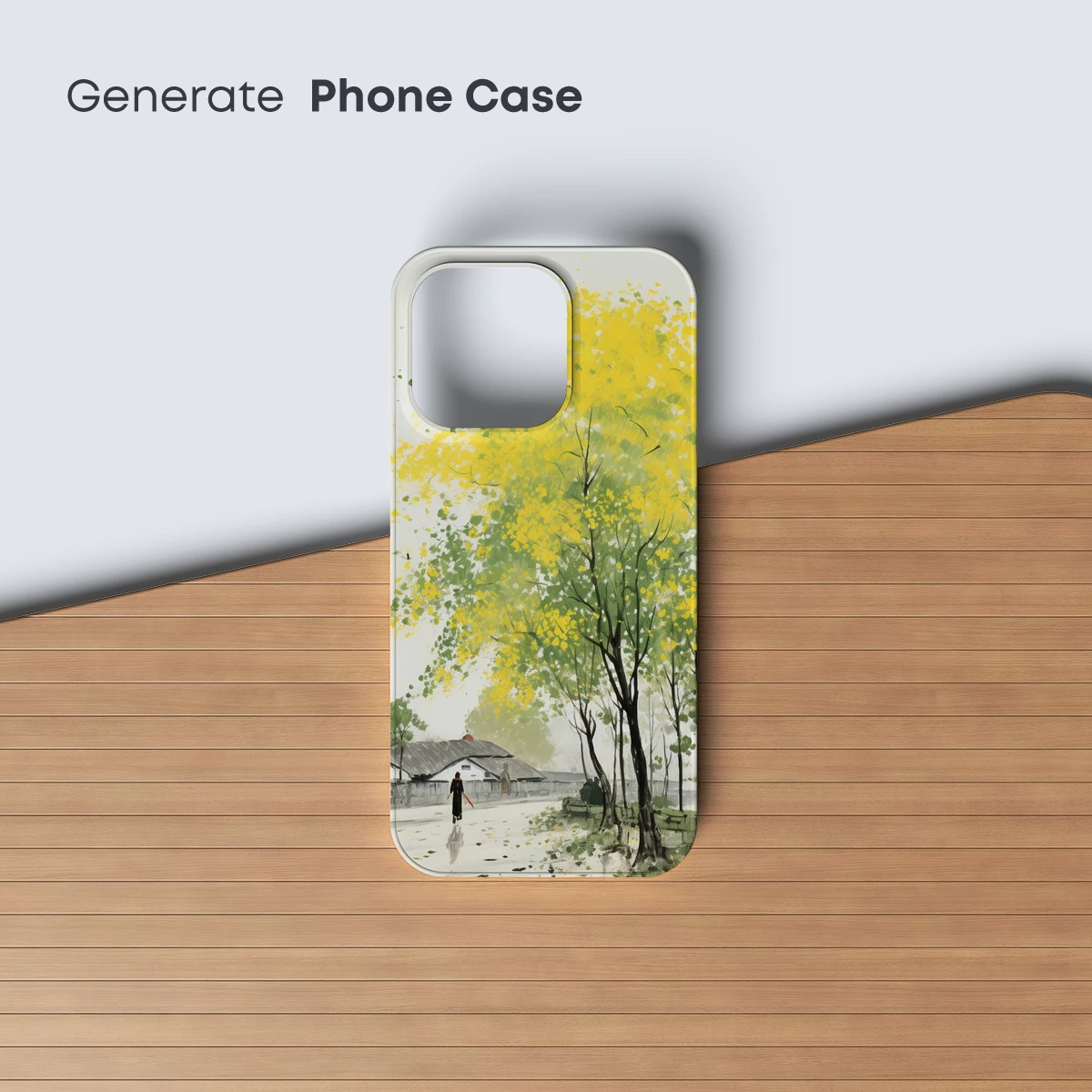 Golden Canopy Whisper: A Walk in Spring's Embrace - Image 3