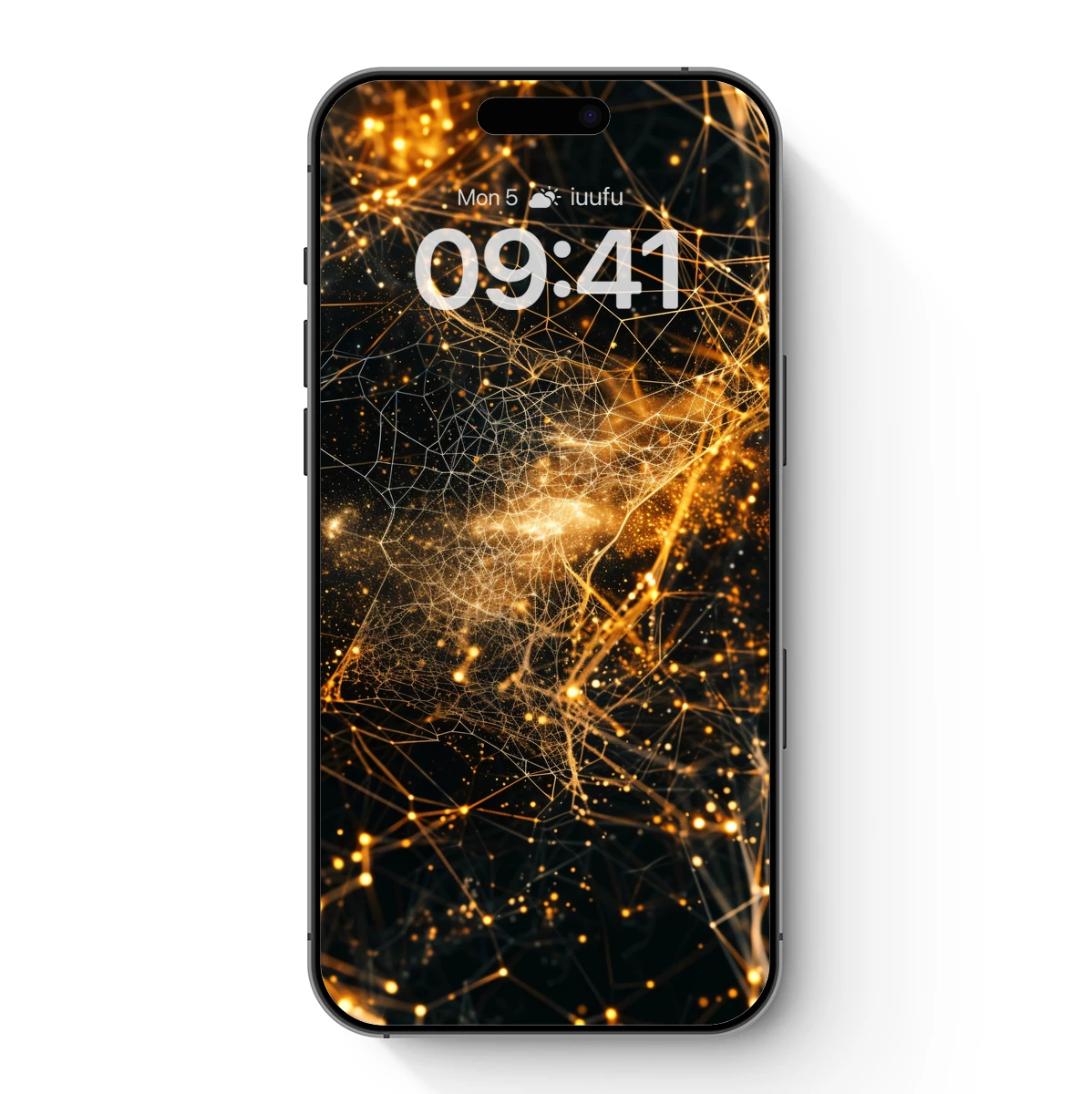 Golden Cosmic Web: A Symphony of Light and Connection