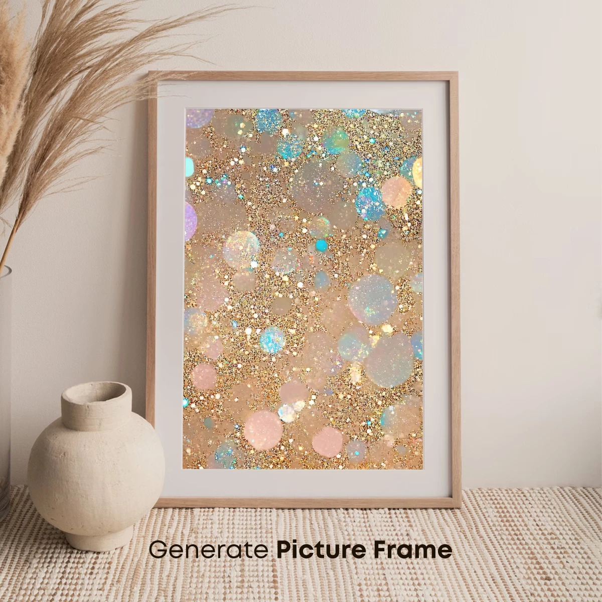 Golden Bokeh Dream: Glittering Light Circles - Image 7