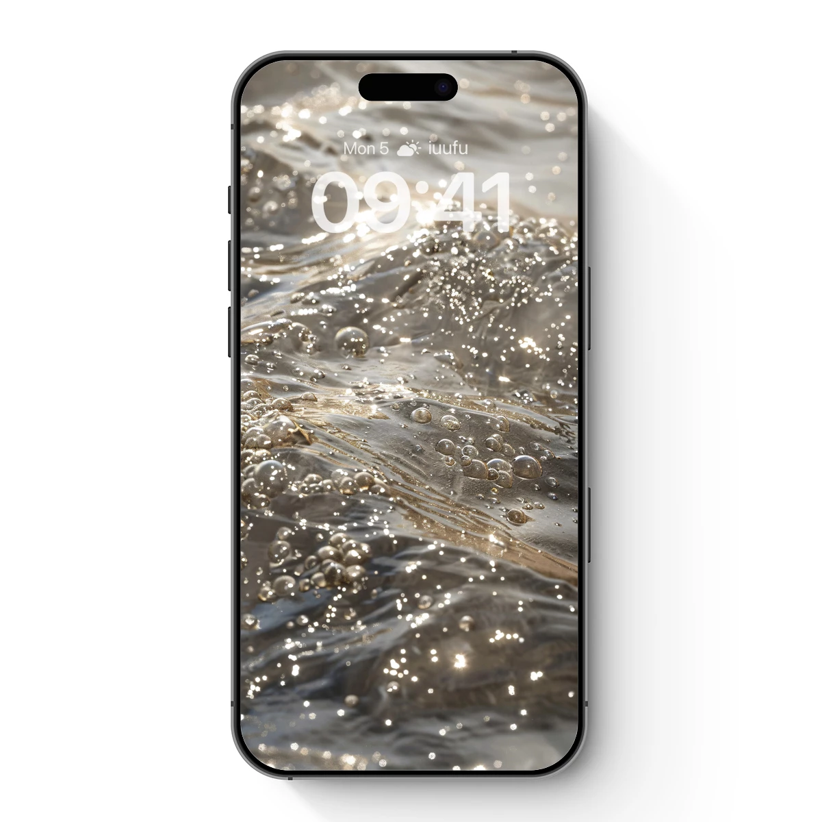 Golden Bubbles: Sunlit Water Symphony Golden Bubbles: Sunlit Water Symphony