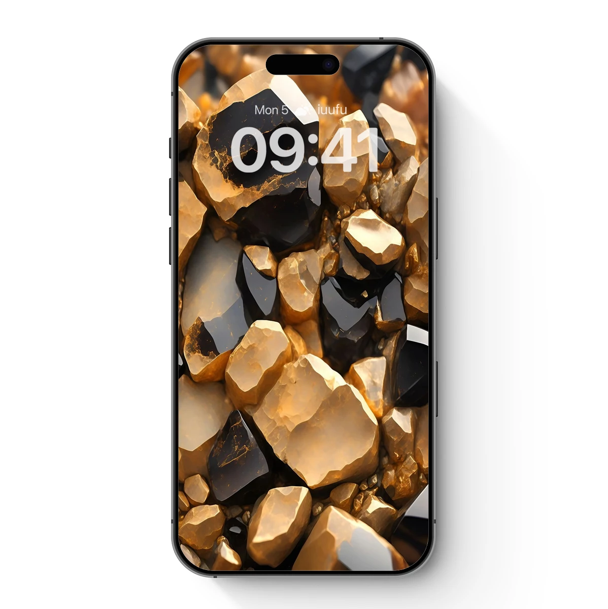 Golden Crystal Symphony: Luminous Facets in Harmony