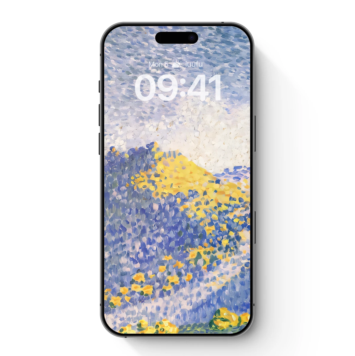 Impressionist Floral Symphony: Blue and Yellow Harmony Impressionist Floral Symphony: Blue and Yellow Harmony