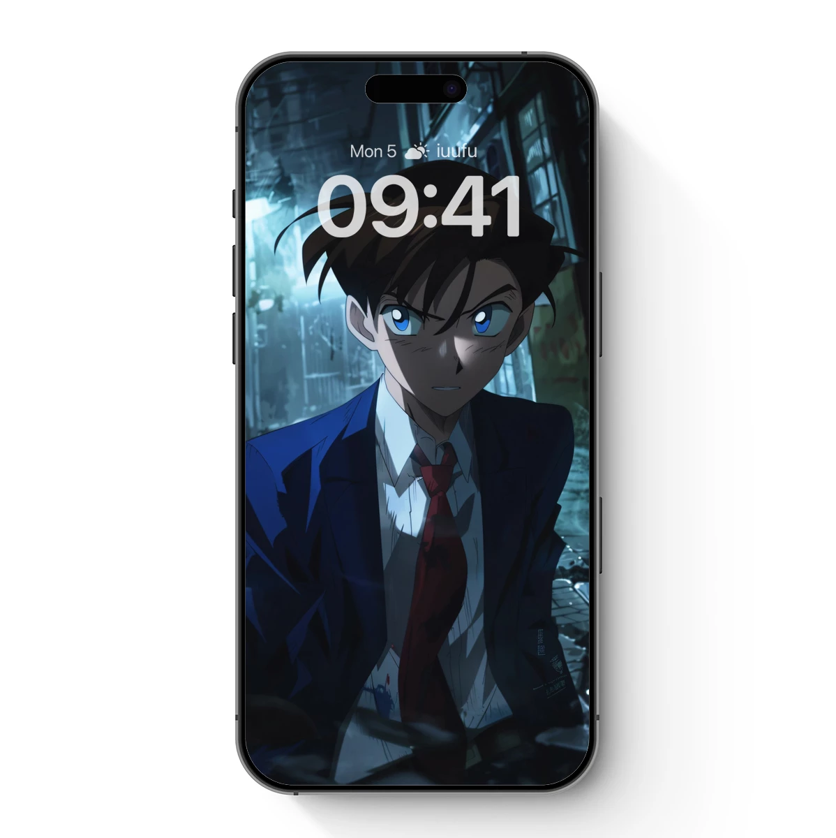 Mysterious Detective in Neon Alley