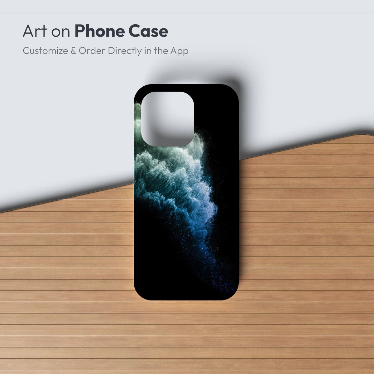 Ethereal Dust Cascade: A Symphony of Blue Hues - Image 2