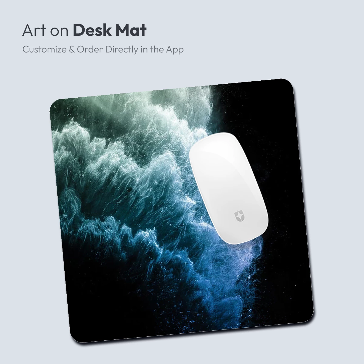 Ethereal Dust Cascade: A Symphony of Blue Hues - Image 3