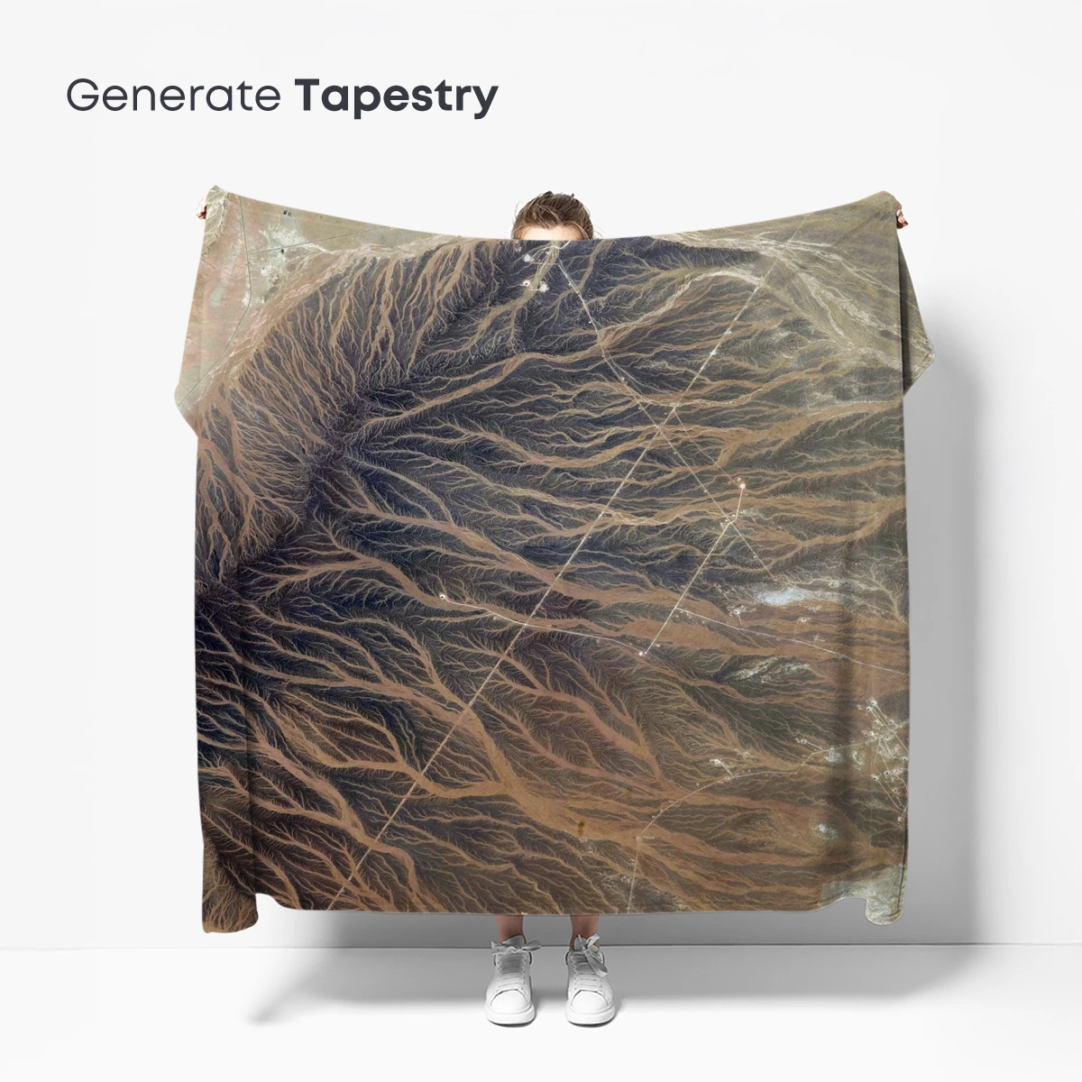 Desert Veins: Aerial Artistry of Erosion Patterns - Image 5