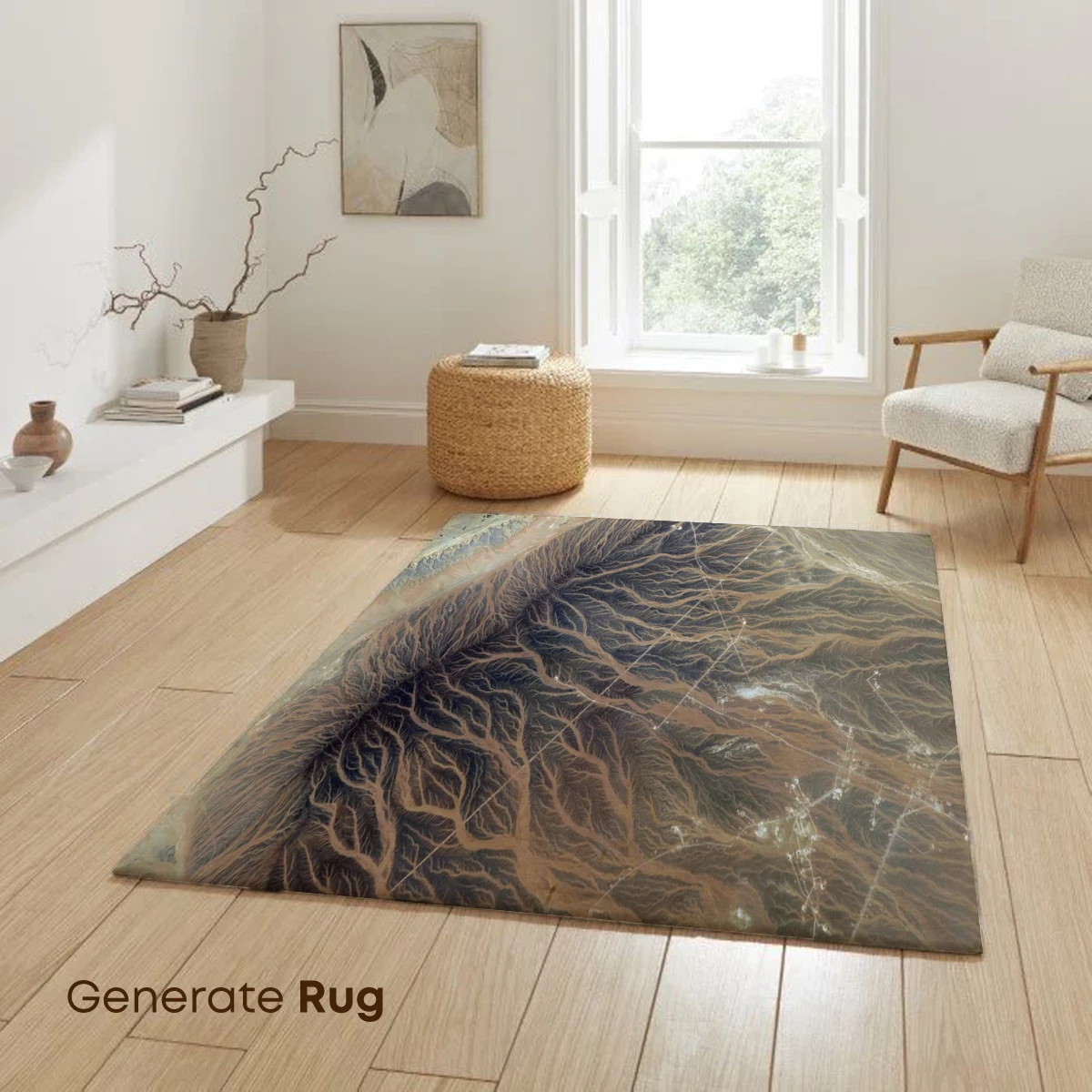 Desert Veins: Aerial Artistry of Erosion Patterns - Image 6