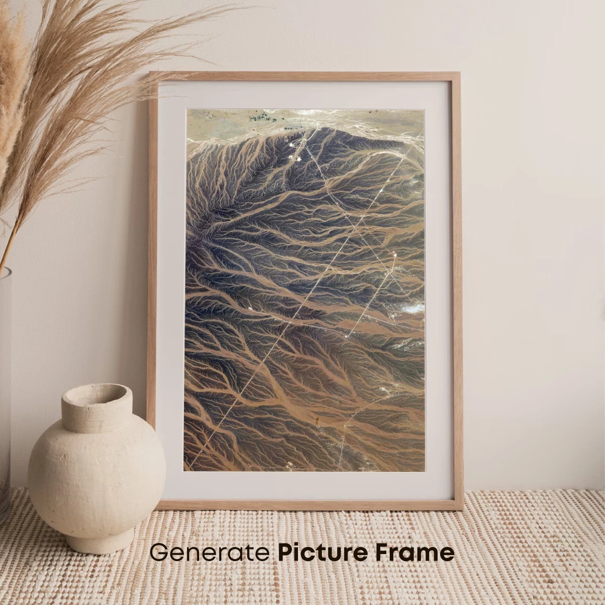 Desert Veins: Aerial Artistry of Erosion Patterns - Image 7