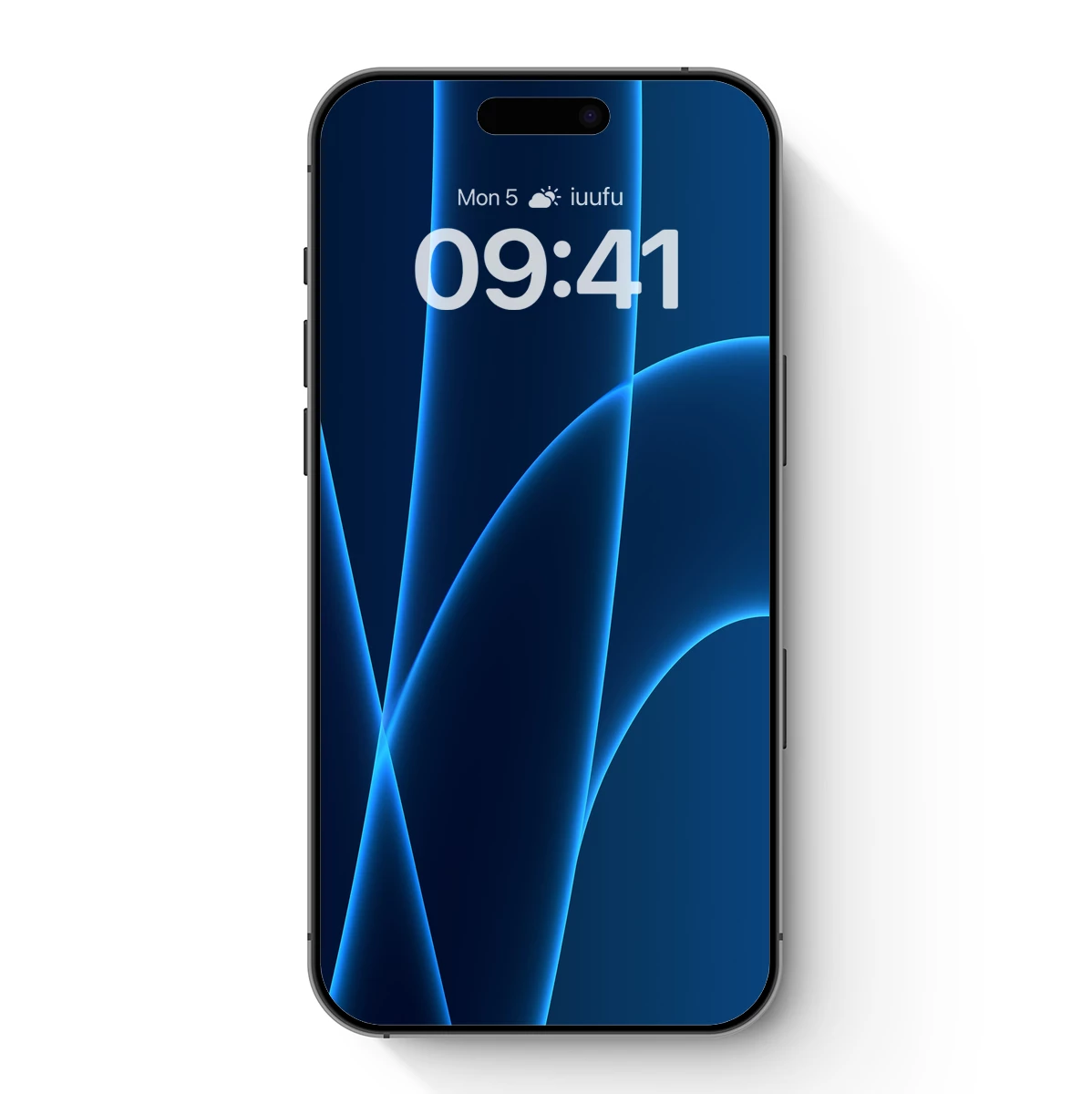 Blue Elegance: Abstract Curves in Harmony