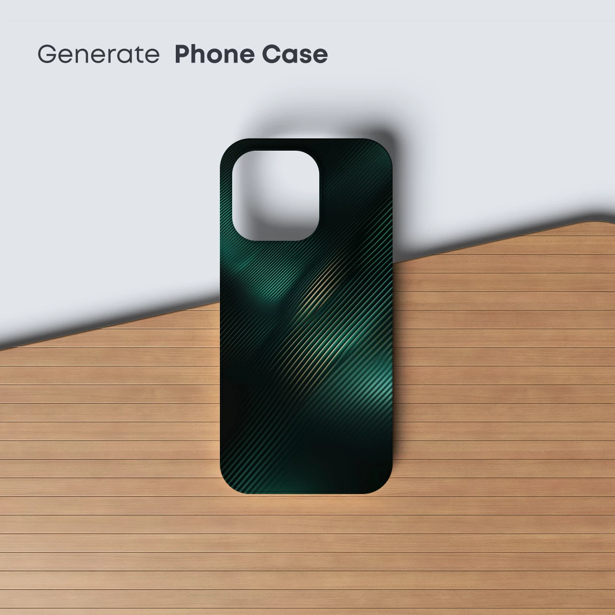 Diagonal Stripes in Teal and Gold - Image 3