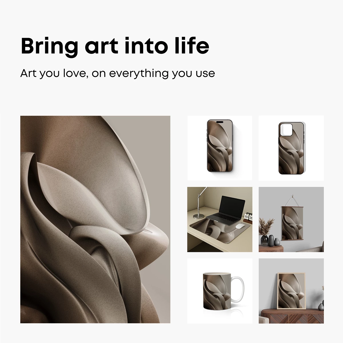 Elegant Curves: Abstract Sculptural Flow - Image 2