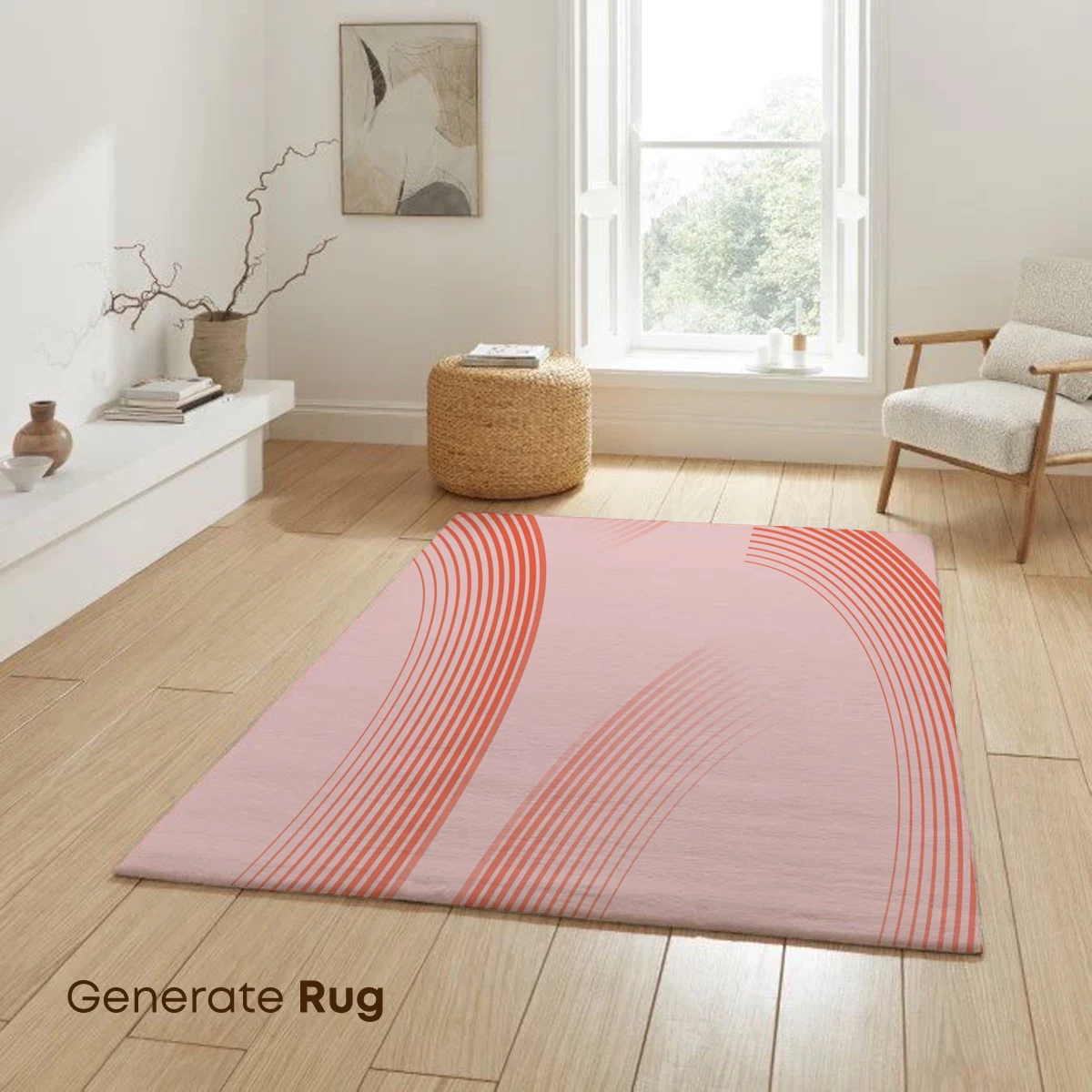 Coral Echoes: Abstract Circles in Harmony - Image 6